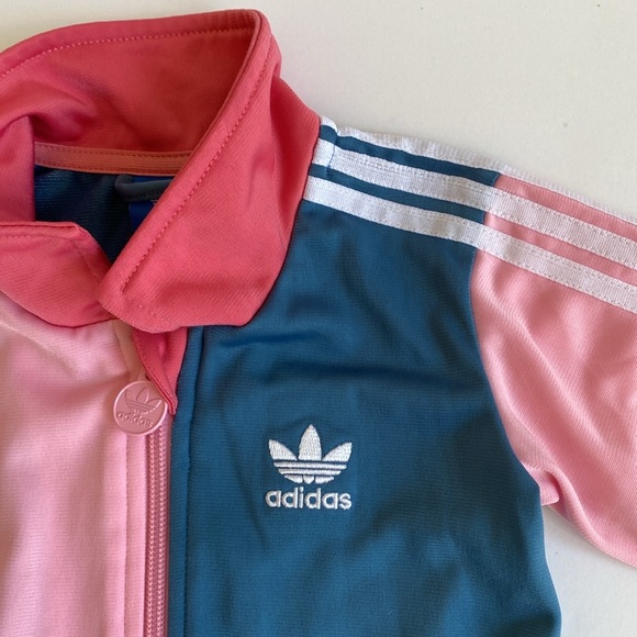 Adidas Colourblock 3-Stripe Trefoil Track Jacket 9 Months - Picture 4 of 8